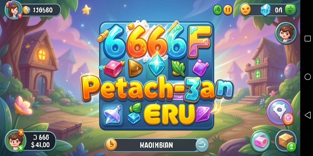 Tampilan gameplay seru dari 666F di level Match-3.