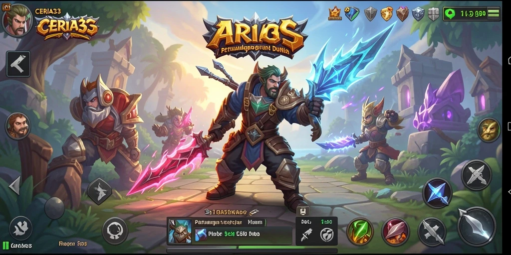 Tampilan gameplay <strong>CERIA33</strong> yang menegangkan dan penuh aksi dalam dunia ARPG.