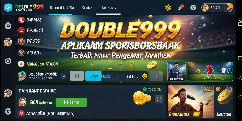 Screenshot dari gameplay menarik pada aplikasi Sportsbook DOUBLE999.