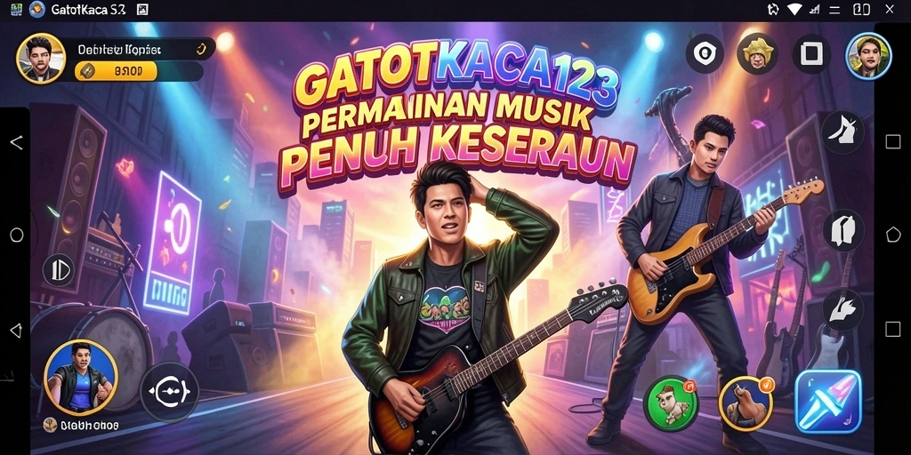 Tampilan gameplay seru di GATOTKACA123 dengan lagu-lagu favorit.