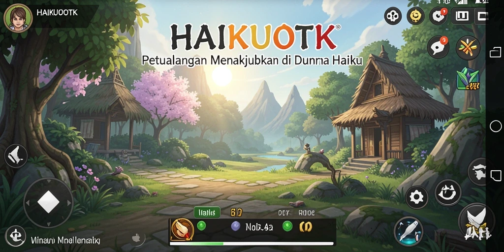 Gameplay petualangan HAIKUOTK yang mendebarkan dengan grafis luar biasa.