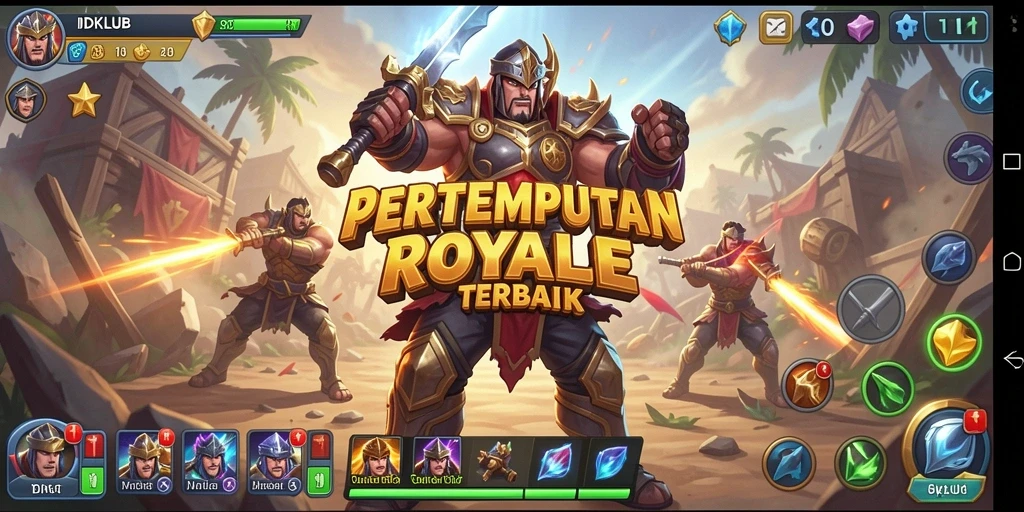Gameplay seru dan menegangkan dalam IDKLUB Battle Royale.