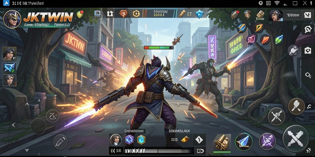Tampilan gameplay strategis yang mendebarkan di JKTWIN.