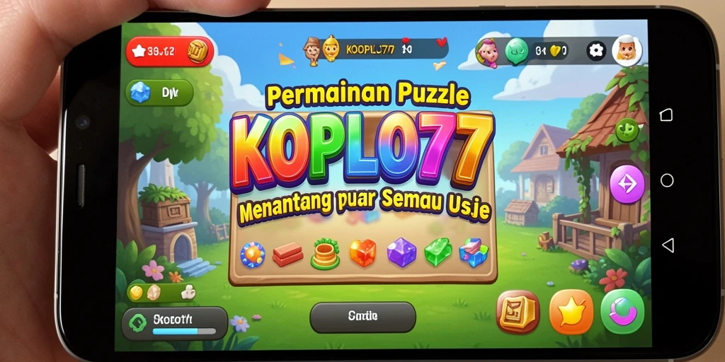 Tampilan menarik gameplay KOPLO77 di level Puzzle.
