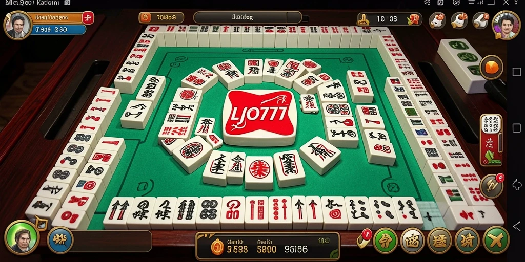 Tampilan permainan Mahjong yang menarik dan seru dalam LJO777.