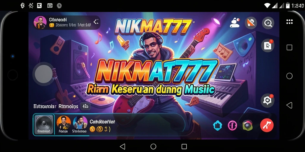 Tampilan gameplay NIKMAT777 yang seru dengan berbagai tantangan musik.