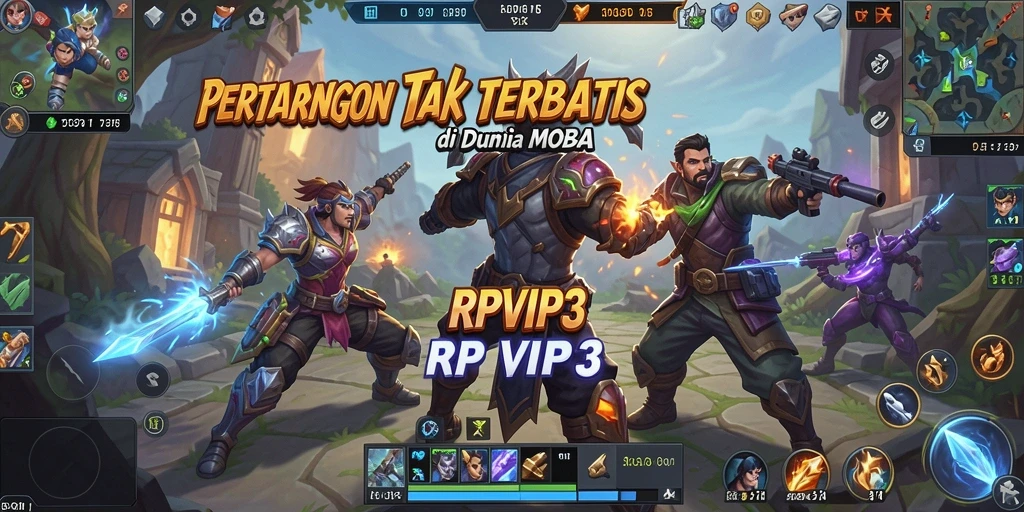 Tampilan gameplay RPVIP3 yang penuh aksi dan strategi.