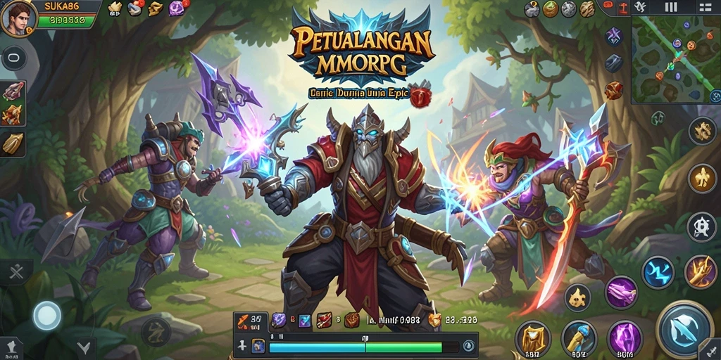 Tangkapan layar gameplay SUKA86 menampilkan aksi seru dalam petualangan MMORPG.