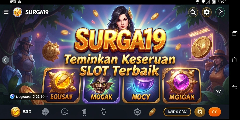 Tampilkan gameplay seru di SURGA19 dengan tema slot menarik.