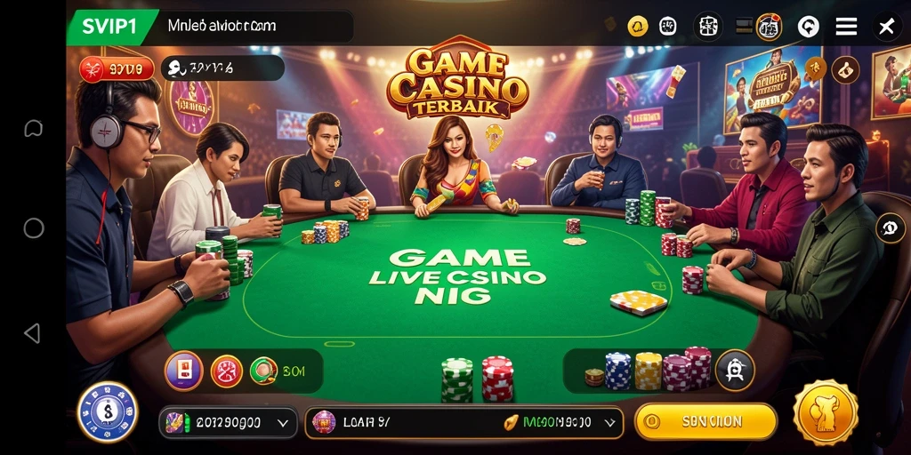 Tampilan gameplay Live Casino yang seru dan mengasyikkan.